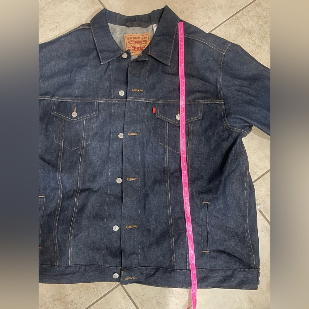 Levi's Blue Denim Jacket mean XXL - Picture 6 of 7